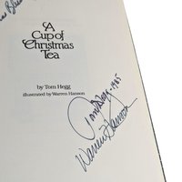Signed "A Cup of Christmas Tea" Book: Autographed by Tom Hegg & Warren Hanson