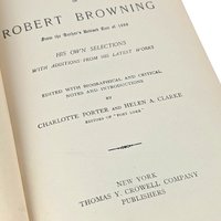 Robert Browning's Selected Poems: Antique Hardcover Poetry Collection