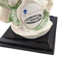 Vintage Florence Rosette Figurine: Giuseppe Armani Porcelain Girl with Roses