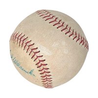 Ted Uhlaender Autographed Baseball: 1970s MN Twins Wilson Little League Collectible