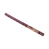 Vintage Hand Carved Andean Quena Flute: Peruvian Folk Art Musical Instrument