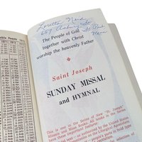 Vintage 1968 Saint Joseph Sunday Missal: Catholic Mass Hymnal, English Liturgy