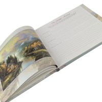 Vintage Thomas Kinkade Teapot & Family History Book Set