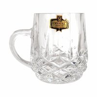 Vintage Blarney Crystal Mugs Set of 8:  Diamond Cut Kitchenware