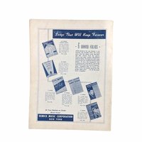 1939 Warner Bros Songbook: Golden Age Hollywood Sheet Music