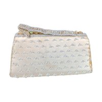 Vintage Cream Beaded Handbag: Handmade Hong Kong Evening Clutch