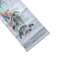 Vintage Great Wall of China Scroll: Handpainted Landscape, Asian Wall Art