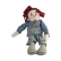 Vintage Raggedy Ann and Andy Dolls, Handmade Rag Dolls, 15 Inch Raggedy Ann, 15 Inch Raggedy Andy, Collectible Dolls, Gift for Collector