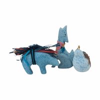 Vintage Ceramic Animal Figurines: Wolf, Bear, Bird, Roadrunner - Southwestern Decor