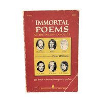 1958 Immortal Poems Anthology: Vintage English Poetry Collection