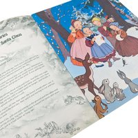 Vintage Happy Christmas Storybook: Softcover Children's Holiday Book with Santa Illustrations