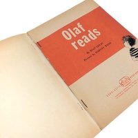 Vintage 1961 Olaf Reads Book: Joan Lexau Illustrated Softcover for Early Readers