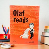 Vintage 1961 Olaf Reads Book: Joan Lexau Illustrated Softcover for Early Readers