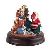 Vintage House of Lloyd Christmas Music Box: Wreck the Halls Santa Figurine