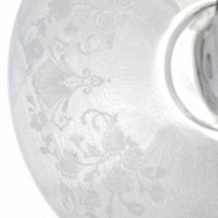 Vintage 1950s First Love Double Candlesticks: Duncan Miller Glass with Etched Floral Design