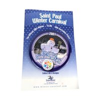 Vintage Saint Paul Winter Carnival Buttons, 1993, 2001, 2003, Collectible Minnesota Memorabilia, Gift for Collectors