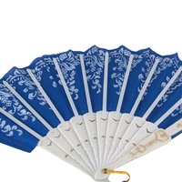 Vintage Asian Inspired Decorative Fans: Cloth, Wood & Plastic Wall Decor