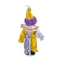 Vintage Soft Expressions Porcelain Clown Doll: Purple Hair, Collectible