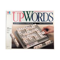 Vintage Upwords Game: 1988 Milton Bradley 3D Word Stacking
