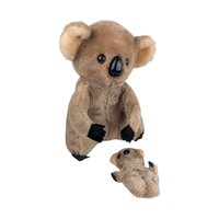 Vintage 1978 Dakin Koala Plush with Baby: Mama & Baby Stuffed Animal