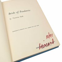 Vintage Gothic Romance Novel: Bride of Pendorric by Victoria Holt, 1963 Hardcover