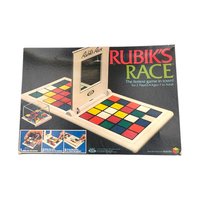 Vintage 1982 Rubik's Race Game: Ideal Toy Co. 2-Player Puzzle Challenge