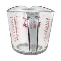 Vintage Anchor Hocking Glass Measuring Cup: 32oz, Red Markings