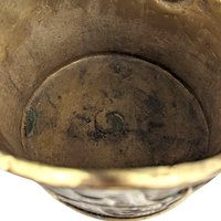 Vintage Chinese Brass Silk Iron: Collectible Decor