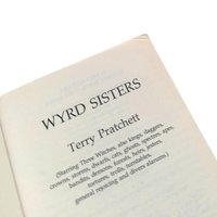 Vintage Wyrd Sisters Paperback, Terry Pratchett Discworld Novel, Josh Kirby Art, Granny Weatherwax Witches Book, 1989 Corgi Edition