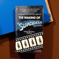Vintage 1978 The Making of Superman The Movie Paperback, Christopher Reeve Film Tie-In, DC Comics Memorabilia, 70s Behind the Scenes Book