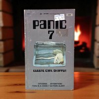 Vintage 1980 Panic 7 by Eugene Carl Shaffer, Dystopian Science Fiction Novel, 80s Sci-Fi Thriller Paperback, Post-Apocalyptic Fiction Gift