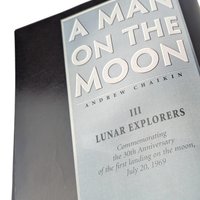 Vintage A Man on the Moon Lunar Explorers by Andrew Chaikin, 1999 Hardcover, NASA Apollo Missions Coffee Table Book, Space Race History Gift