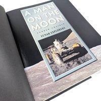 Vintage A Man on the Moon Lunar Explorers by Andrew Chaikin, 1999 Hardcover, NASA Apollo Missions Coffee Table Book, Space Race History Gift