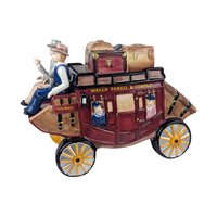 Wells Fargo Stagecoach Cookie Jar: Ceramic Western Decor Collectible