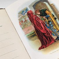 Antique 1904 "Happy Days" Birthday Book: Illustrated Shakespeare Gift Book