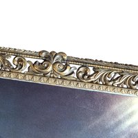The Infant Samuel Framed Print by Reynolds, Vintage Ornate Metal Frame with Convex Bubble Glass, Religious Wall Art, Victorian Style Decor