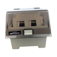 Vintage Amaray Floppy Disk Storage Box: Smoked Lid, 5 Dividers