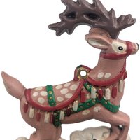 Vintage Cast Iron Reindeer Stocking Holder - Midwest of Cannon Falls Christmas Decor