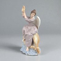Grandeur Noel Porcelain Angel Figurine: 2002 Collector's Edition, 12" with Box