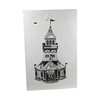 Vintage Dept 56 Santa's Lookout Tower: North Pole Christmas Village Collectible