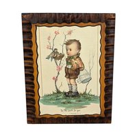 Vintage Wood Wall Plaques: Psalms & Peter, Children's Religious Decor