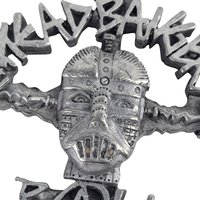 Vintage 1993 MTV Headbangers Ball Pewter Pendant & Pin Set - 90s Metal Memorabilia