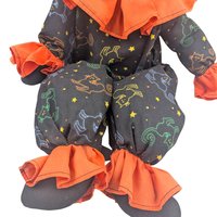Vintage Halloween Pumpkin Man Candy Bowl Door Greeter: 24" Seated Decoration