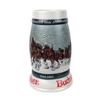 Vintage Budweiser Clydesdales 50th Anniversary Stein: Anheuser Busch Collectible