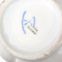 Vintage Limoges Porcelain Bird Baskets: Cardinal & Blue Jay Pair