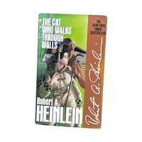 Vintage 1985 The Cat Who Walks Through Walls by Robert Heinlein Paperback, Science Fiction Novel, 80s Space Opera, Gift for Sci-Fi Fan
