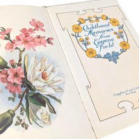 Vintage Eugene Field Poetry Book: Cupples & Leon Floral Decor
