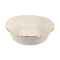 Vintage Lenox White Lace Bowl, 9 Inch Cream Porcelain Serving Dish with Gold Rim, Elegant Floral Dinnerware, Wedding or Hostess Gift