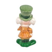 Vintage Disney Mad Hatter Figurine, Alice in Wonderland Porcelain Character Figure, Small Ceramic Statue, Disneyana Collector Gift