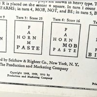 Vintage 1953 Scrabble Game: Selchow & Righter, Missing 1 Tile, Instructions Inside Box